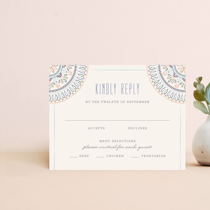 Jardin Mandala RSVP Card