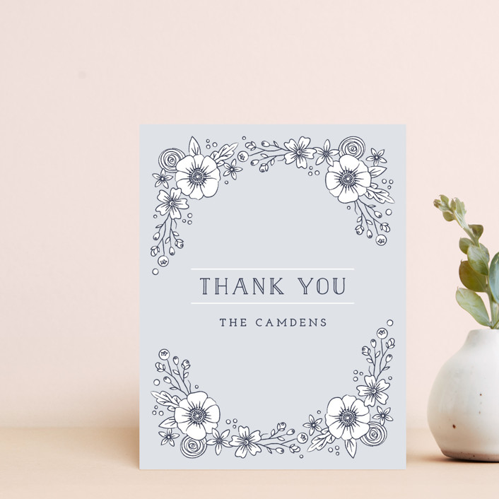 Vintage Blooms Thank You Card