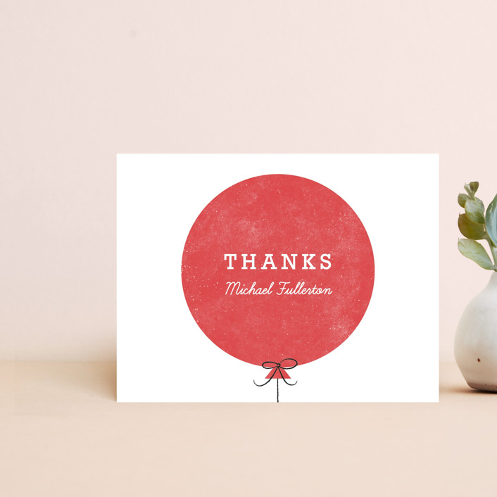 Birthday Balloon Thank You Card