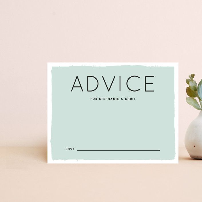 Knotted Wedding Advice Card