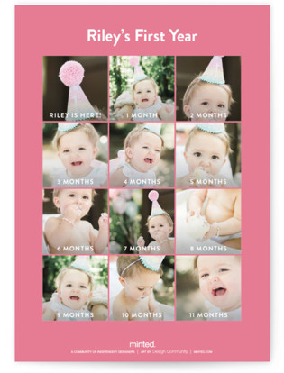 This is a bubblegum kids birthday invitations with foil pressed by Jen Banks called let's plie printing on signature in standard