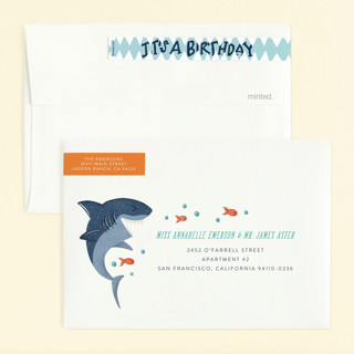 This is a pool kids birthday invitations with standard by Joanna Griffin called ride the tide printing on signature in standard