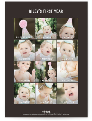 This is a midnight kids birthday invitations with standard by Morgan Kendall called monsters printing on signature in standard