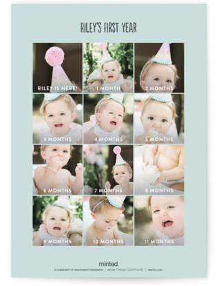 This is a sky kids birthday invitations with standard by Everett Paper Goods called blockbuster birthday printing on signature in standard