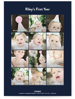 This is a navy kids birthday invitations with standard by JeAnna Casper called sports printing on signature in standard