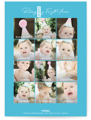 This is a electric blue kids birthday invitations with standard by Lisa McLean called karaoke time printing on signature in standard