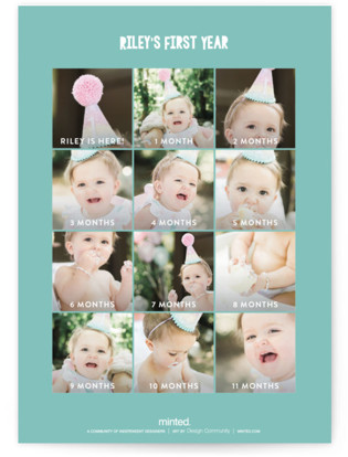 This is a sea green kids birthday invitations with standard by Itsy Belle Studio called deep dive printing on signature in standard