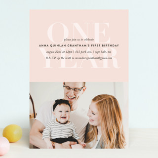 one year children s birthday party invitations by minted