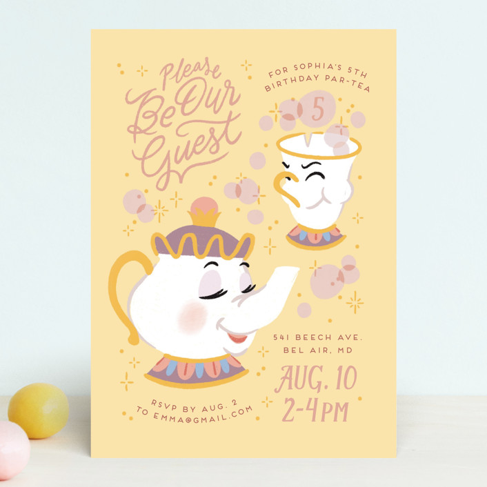 Disney Enchanted Beauty And The Beast Tea Party Children's Birthday