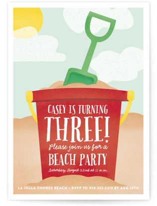 beach party invitations