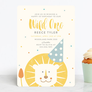 wild one children s birthday party invitations by minted