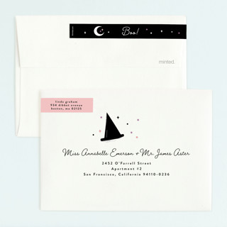 This is a cotton candy kids birthday invitations with standard by Corinne Malesic called little boo printing on signature in standard