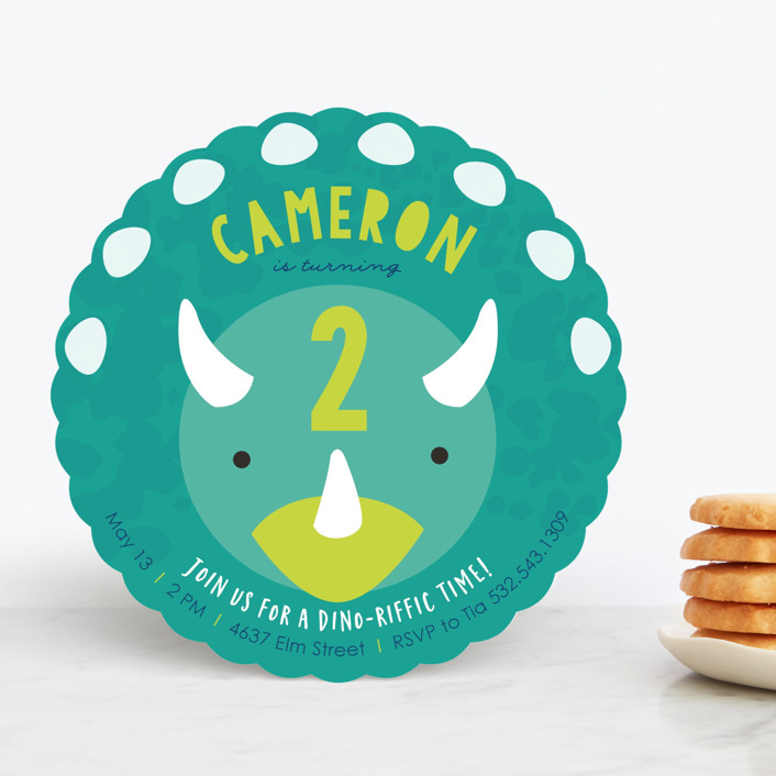 dinosaur birthday invitation