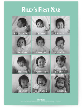 This is a seafoam kids birthday invitations with standard by Keen Peachy called pinata printing on signature in standard