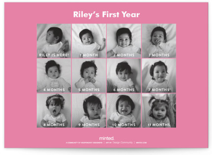 This is a fuchsia kids birthday invitations with standard by Baumbirdy called this gal printing on signature in standard