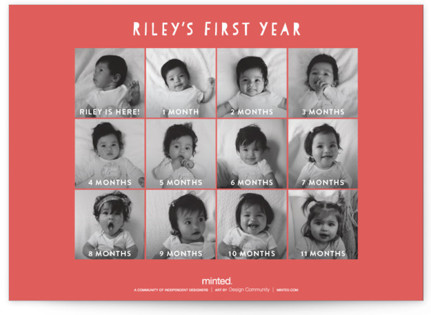 This is a coral kids birthday invitations with standard by Kelly Kirkbride called i'm this many printing on signature in standard