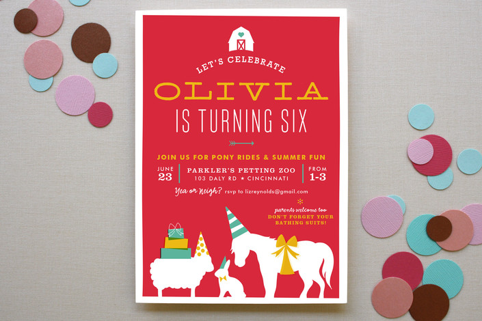 animal party invites