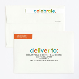 This is a teal kids birthday invitations with standard by Denise Malacrea called colorful one printing on signature in standard