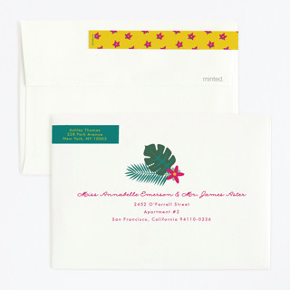 This is a grass kids birthday invitations with standard by Annie Holmquist called aloha printing on signature in standard