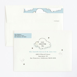 This is a sky kids birthday invitations with standard by Becky Nimoy called disney's winnie the pooh in the wood printing on signature in standard