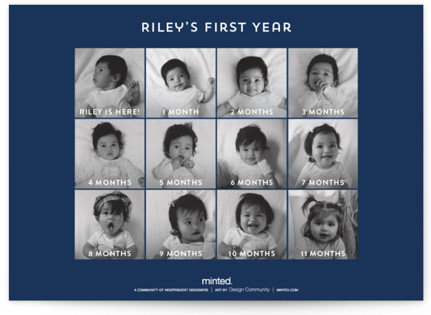 This is a navy kids birthday invitations with standard by Baumbirdy called emoji party printing on signature in standard