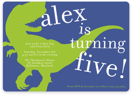 dinosaur kids birthday party invitations minted