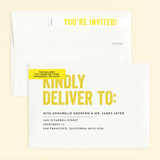 This is a lemon kids birthday invitations with standard by Carrie ONeal called head bang printing on signature in standard