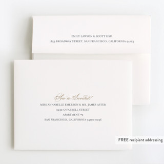 This is a blush thank you cards with foil pressed by Brandy Folse called elegant first birthday printing on strathmore in standard