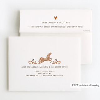 This is a apricot thank you cards with foil pressed by Vivian Yiwing called carousel printing on strathmore in standard