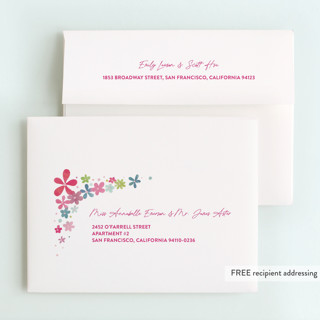This is a magic magenta thank you cards with foil pressed by Ashley DeMeyere called groovy bash printing on strathmore in standard