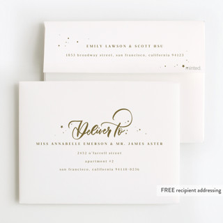 This is a pudding thank you cards with foil pressed by Anastasia Makarova called birthday swirls printing on strathmore in standard