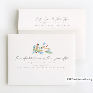 This is a mint thank you cards with foil pressed by Anastasia Makarova called fairy frame printing on strathmore in standard