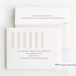 This is a snow thank you cards with foil pressed by David Michuki called hello hello printing on strathmore in standard