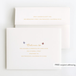 This is a sunshine thank you cards with foil pressed by Hudson meet Rose called garden printing on strathmore in standard