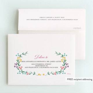 This is a bubblegum thank you cards with foil pressed by Cass Loh called disney princess garden party printing on strathmore in standard