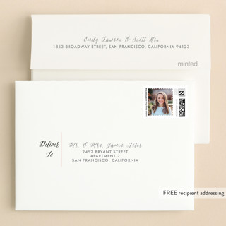 This is a blush kids thank you cards with standard by Lauren Chism called sleek printing on strathmore in standard