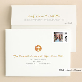 This is a surprise kids thank you cards with standard by Lady Noble called pretty window printing on strathmore in standard