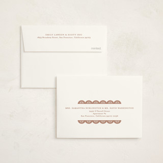 This is a purity kids thank you cards with foil pressed by Susan Asbill called gilded lace printing on strathmore in standard