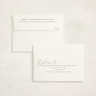 This is a snow kids thank you cards with foil pressed by Dennis Smith called script baptism printing on strathmore in standard