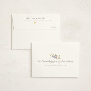 This is a sky kids thank you cards with foil pressed by Grae called teacup printing on strathmore in standard