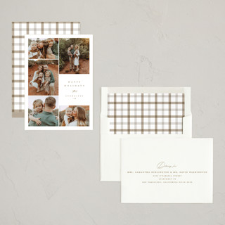 This is a caramel photo christmas cards with standard by Carolyn Nicks called photo surround printing on recycled smooth signature in standard