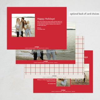 This is a peppermint photo christmas cards with standard by Olivia Raufman called memory book printing on recycled smooth signature in standard