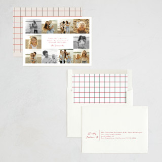 This is a peppermint photo christmas cards with standard by Olivia Raufman called memory book printing on recycled smooth signature in standard