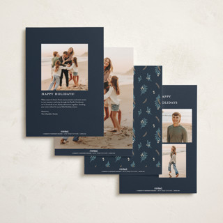 This is a midnight photo christmas cards with standard by BR Designs called joyful-bow printing on recycled smooth signature in standard