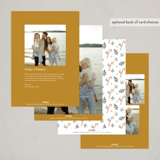 This is a pudding photo christmas cards with standard by Cass Loh called family crest printing on recycled smooth signature in standard