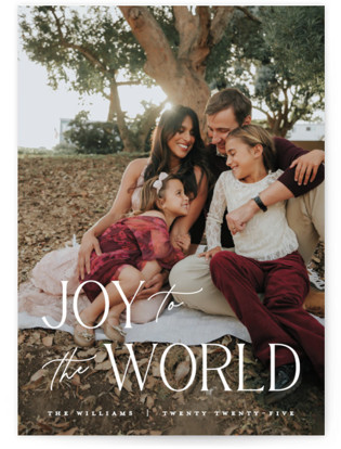 All Joy to the World Christmas Photo Cards