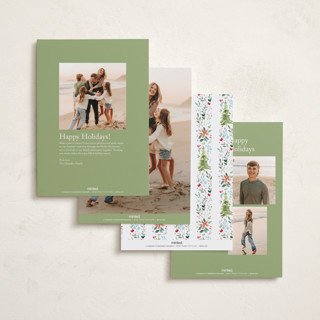 This is a wreath photo christmas cards with standard by Petra Kern called wonders of nature printing on recycled smooth signature in standard