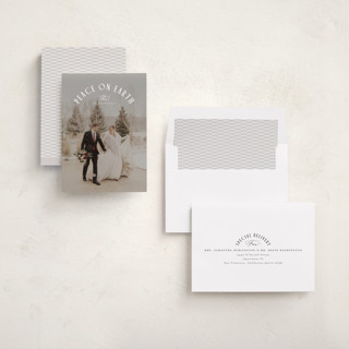 This is a snow photo christmas cards with standard by Everett Paper Goods called joy around printing on recycled smooth signature in standard