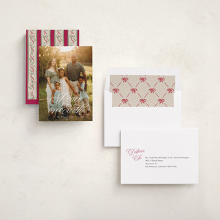 This is a snow photo christmas cards with standard by Robert and Stella called quinn printing on recycled smooth signature in standard