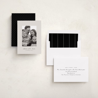 This is a newsprint photo christmas cards with standard by Lea Delaveris called above all printing on recycled smooth signature in standard